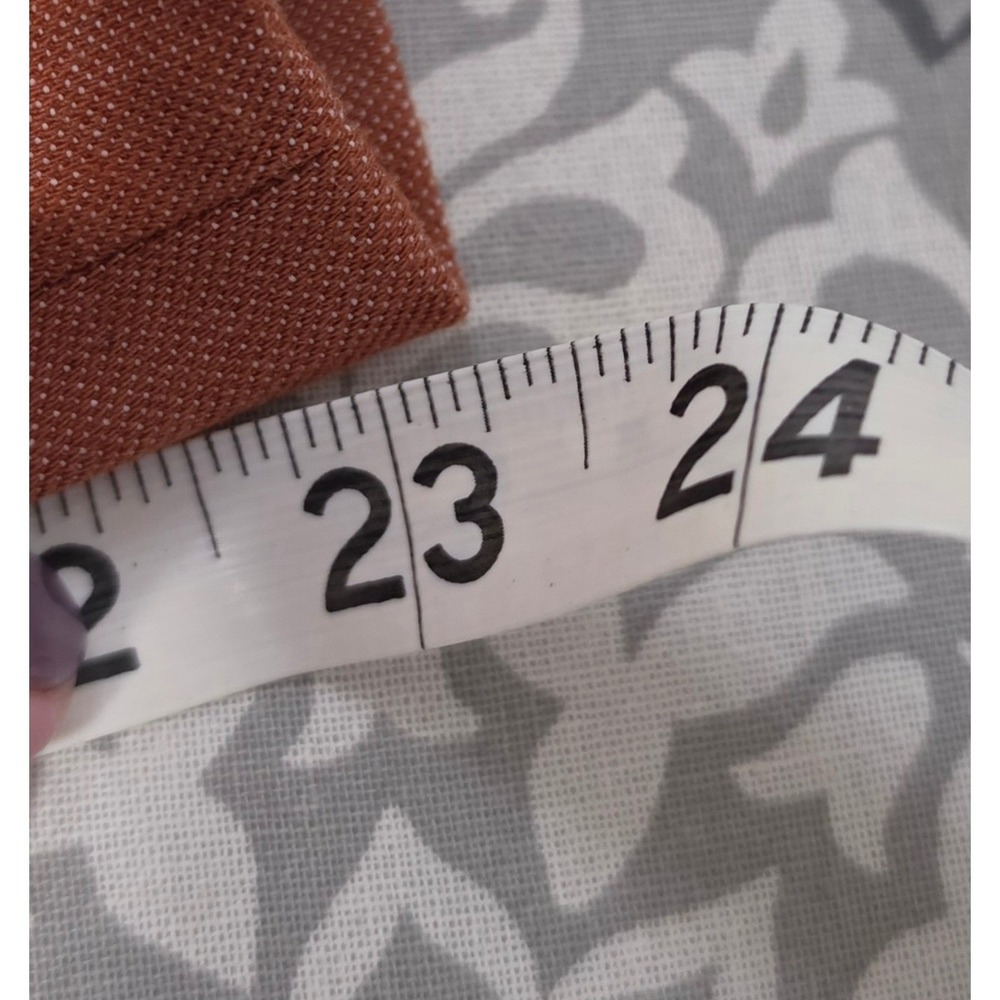Express Rust Orange Textured Pencil Skirt Size 18 Back Vent Lined Professional - Picture 6 of 6